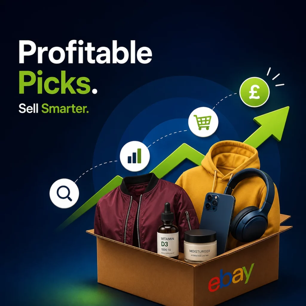 An image showing most profitable items to sell on eBay