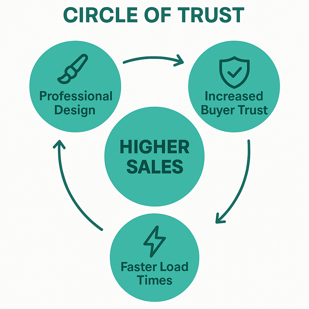 image showing circle of trust and why html ebay listing template matters