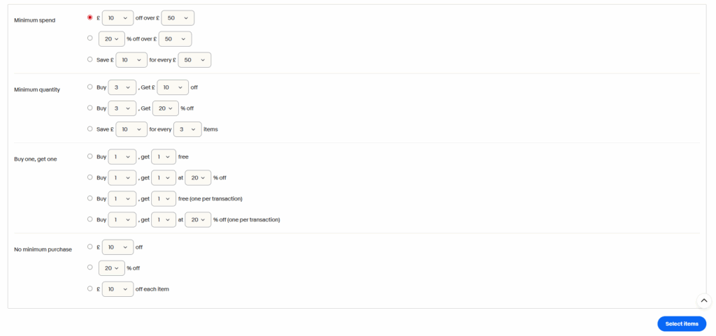 eBay UK discount strategies or multi-buy option screenshot