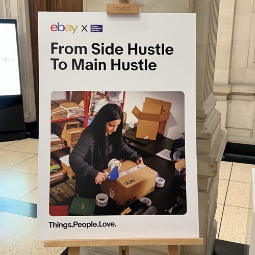 image showcasing the event from side hustle to main hustle"